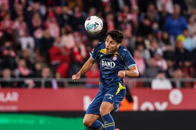 September 26, 2025, Girona, Girona, SPAIN: Ramon Terrats of RCD Espanyol in action during the Spanish league, La Liga EA Sports, football match played between Girona FC and RCD Espanyol at Montilivi stadium on September 26, 2025 in Girona, Spain. Girona SPAIN - ZUMAa181 20250926_zaa_a181_188 Copyright: xJavierxBorregox