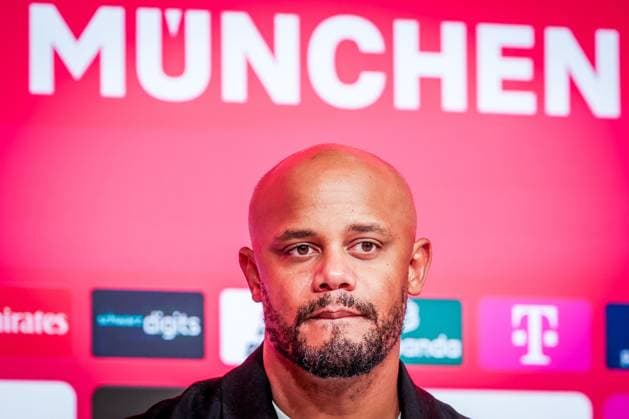 Head coach Vincent Kompany FC Bayern Muenchen at the press conference after the match, FC Bayern Muenchen vs SV Werder Bremen, DFL, Bundesliga, Saison 2025 2026, Allianz Arena, Hinrunde, 5 Spieltag, 26 09 2025 DFB regulations prohibit any use of photographs as image sequences and or quasi video Muenchen Bayern Germany Copyright: xkolbert-press MartinxAgüerax
