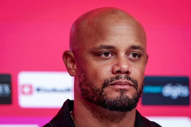 Head coach Vincent Kompany FC Bayern Muenchen at the press conference after the match, FC Bayern Muenchen vs SV Werder Bremen, DFL, Bundesliga, Saison 2025 2026, Allianz Arena, Hinrunde, 5 Spieltag, 26 09 2025 DFB regulations prohibit any use of photographs as image sequences and or quasi video Muenchen Bayern Germany Copyright: xkolbert-press MartinxAgüerax