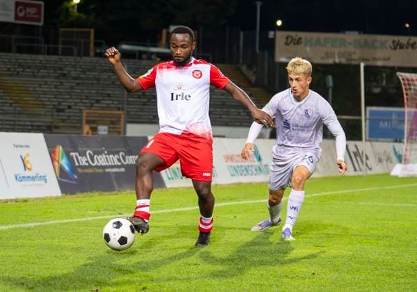 Derrick Kyere Sportfreunde Siegen, 11 Sportfreunde Siegen VfL Bochum U21 26 09 2025 Soccer, Regionalliga West, 10 Matchday, GER, Siegen, Leimbachstadion Siegen Copyright: HMBxMedia xMarcoxBader
