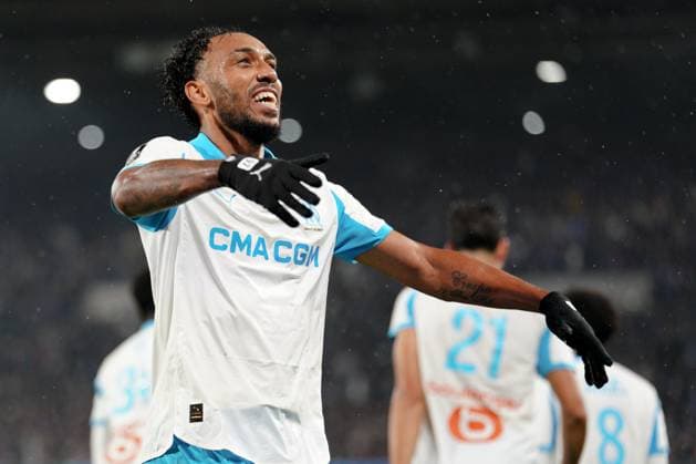 RC Strasbourg Alsace v Olympique de Marseille - Ligue 1 McDonald s 2025 2026 97 Pierre-Emerick AUBAMEYANG (om) during the Ligue 1 McDonald s match between Strasbourg and Marseille at Stade de la Meinau on September 26, 2025 in Strasbourg, France. Strasbourg France  Copyright: xFEPx 776348145