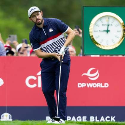 September 26, 2025, Farmingdale, Ny, United States: FARMINGDALE, NY - SEPTEMBER 26: Patrick Cantlay of Team USA tees off on hole 6 during the Ryder Cup - Morning Foursomes Matches at Bethpage Black Golf Course on September 26, 2025 in Farmingdale, NY. Ryder Cup - Morning Foursomes Matches  - ZUMAt139 20250926_aaa_t139_167 Copyright: xAlxChang IsixPhotosx