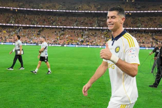 JEDDAH, SAUDI ARABIA - SEPTEMBER 26: Cristiano Ronaldo after the Saudi Pro League match between Al Ittihad and Al Nassr at King Abdullah Sports City on September 26, 2025 in Jeddah, Saudi Arabia. (Photo by Khalid Alhaj) SPO  Copyright: xKhalidxAlhaj