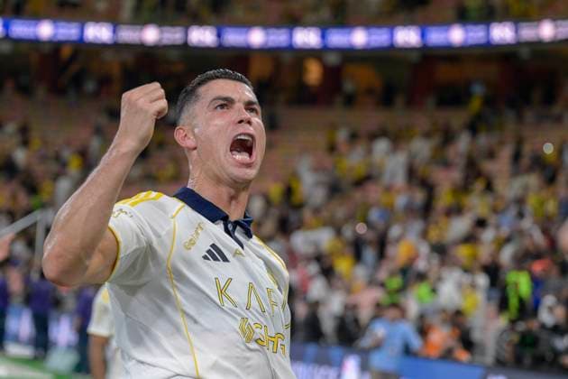 JEDDAH, SAUDI ARABIA - SEPTEMBER 26: Cristiano Ronaldo after the Saudi Pro League match between Al Ittihad and Al Nassr at King Abdullah Sports City on September 26, 2025 in Jeddah, Saudi Arabia. (Photo by Khalid Alhaj) SPO  Copyright: xKhalidxAlhaj