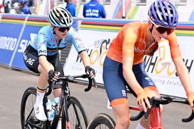 UCI 2025 Road World Championship, WM, Weltmeisterschaft Kigali 27 09 2025 KIGALI, RWANDA - SEPTEMBER 27 : De Buyssers Auke (BEL) during the Women Junior cycling road race of the UCI Road World Championships 2025 92nd edition an UCI World Championships cycling race of 74.6 km with start in Kigali and finish in Kigali on September 27, 2025 in Kigali, Rwanda, 27 09 2025 Kigali Rwanda  Copyright: xJanxDexMeuleneirx