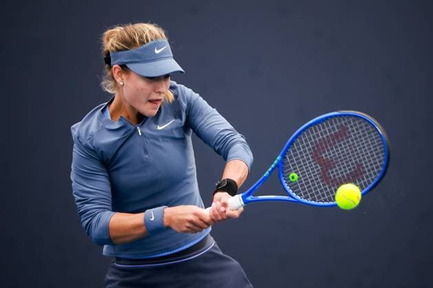BEIJING, CHINA - SEPTEMBER 27: Anna Kalinskaya competes in the Women s Singles Round of 64 match against Camila Osorio of Colombia on day 6 of the 2025 China Open at National Tennis Center on September 27, 2025 in Beijing, China.  Copyright: xVCGx 111593503413