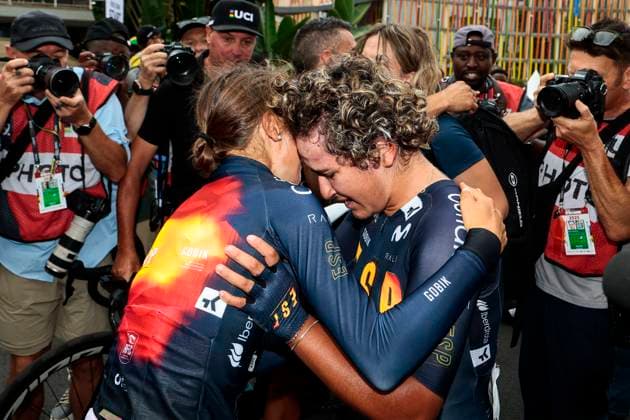 2025 UCI Road World Championships Kigali Rwanda 2025 UCI Road World Championships Kigali Rwanda - Women Junior Road Race - Kigali - Kigali 74 km - 27 09 2025 - Paula Ostiz Taco (Spain) - photo Luca Bettini SprintCyclingAgency 2025 Kigali Rwanda  Copyright: xLucaxBettinix xSprintcyclingagencyx