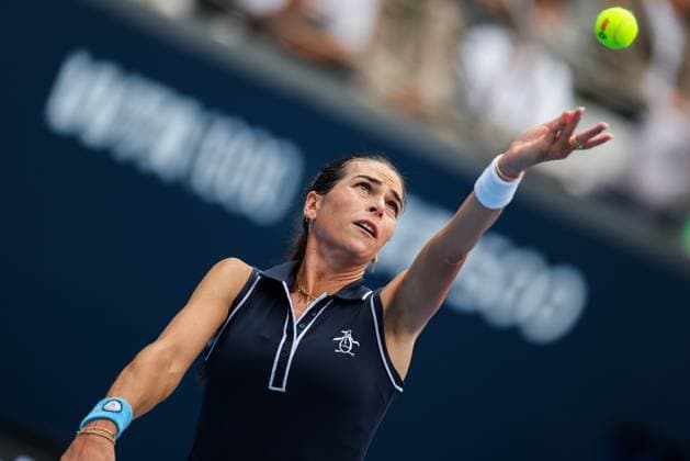 BEIJING, CHINA - SEPTEMBER 27: Ajla Tomljanovic of Australia competes in the Women s Singles Round of 64 match against Jessica Pegula of the United States on day 6 of the 2025 China Open at National Tennis Center on September 27, 2025 in Beijing, China.  Copyright: xVCGx 111593524417