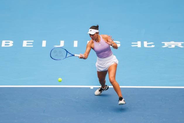 BEIJING, CHINA - SEPTEMBER 27: Jessica Pegula of the United States competes in the Women s Singles Round of 64 match against Ajla Tomljanovic of Australia on day 6 of the 2025 China Open at National Tennis Center on September 27, 2025 in Beijing, China.  Copyright: xVCGx 111593519765