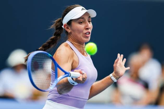 BEIJING, CHINA - SEPTEMBER 27: Jessica Pegula of the United States competes in the Women s Singles Round of 64 match against Ajla Tomljanovic of Australia on day 6 of the 2025 China Open at National Tennis Center on September 27, 2025 in Beijing, China.  Copyright: xVCGx 111593524362