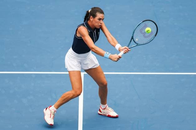 BEIJING, CHINA - SEPTEMBER 27: Ajla Tomljanovic of Australia competes in the Women s Singles Round of 64 match against Jessica Pegula of the United States on day 6 of the 2025 China Open at National Tennis Center on September 27, 2025 in Beijing, China.  Copyright: xVCGx 111593519672