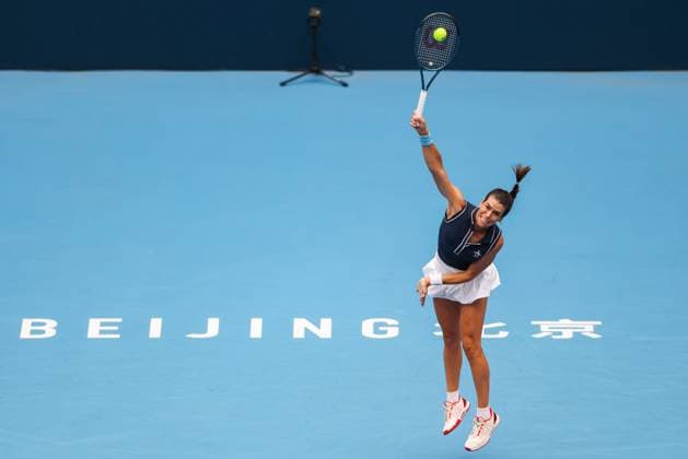 BEIJING, CHINA - SEPTEMBER 27: Ajla Tomljanovic of Australia competes in the Women s Singles Round of 64 match against Jessica Pegula of the United States on day 6 of the 2025 China Open at National Tennis Center on September 27, 2025 in Beijing, China.  Copyright: xVCGx 111593519683