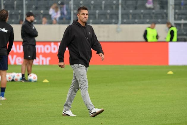 27 09 2025, Football, Men, 2 Bundesliga, Season 2025 2026, SV 07 Elversberg Holstein Kiel, Coach Marcel Rapp Holstein Kiel Elversberg Ursapharm Arena an der Kaiserlinde Saarland Germany DEU Copyright: xSebastianxBachx