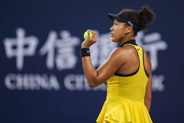 BEIJING, CHINA - SEPTEMBER 27: Naomi Osaka of Japan competes in the Women s Singles Round of 64 match against Allaksandra Sasnovich on day 6 of the 2025 China Open at National Tennis Center on September 27, 2025 in Beijing, China.  Copyright: xVCGx 111593533540