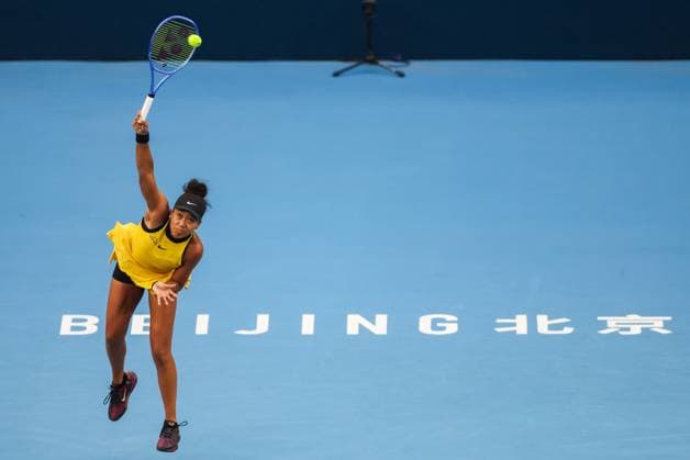 BEIJING, CHINA - SEPTEMBER 27: Naomi Osaka of Japan competes in the Women s Singles Round of 64 match against Allaksandra Sasnovich on day 6 of the 2025 China Open at National Tennis Center on September 27, 2025 in Beijing, China.  Copyright: xVCGx 111593533306