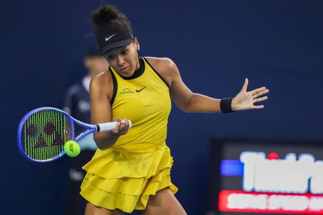 BEIJING, CHINA - SEPTEMBER 27: Naomi Osaka of Japan competes in the Women s Singles Round of 64 match against Allaksandra Sasnovich on day 6 of the 2025 China Open at National Tennis Center on September 27, 2025 in Beijing, China.  Copyright: xVCGx 111593533390