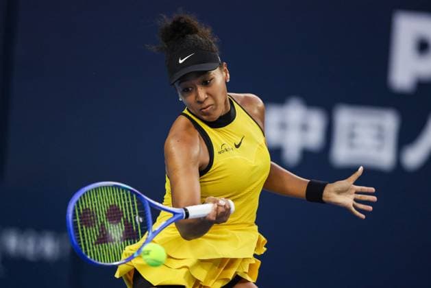 BEIJING, CHINA - SEPTEMBER 27: Naomi Osaka of Japan competes in the Women s Singles Round of 64 match against Allaksandra Sasnovich on day 6 of the 2025 China Open at National Tennis Center on September 27, 2025 in Beijing, China.  Copyright: xVCGx 111593533416