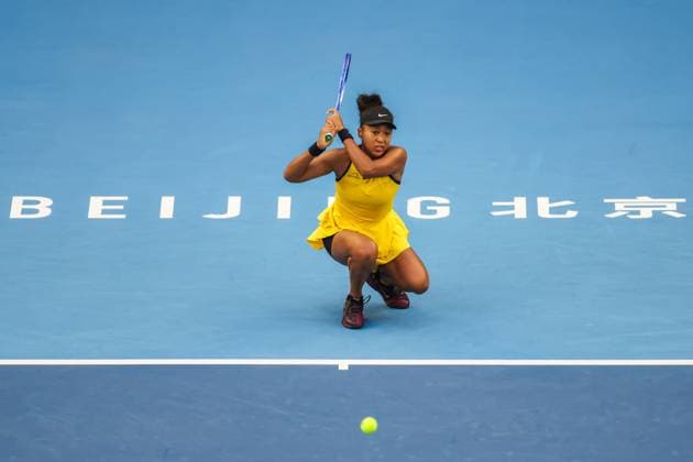 BEIJING, CHINA - SEPTEMBER 27: Naomi Osaka of Japan competes in the Women s Singles Round of 64 match against Allaksandra Sasnovich on day 6 of the 2025 China Open at National Tennis Center on September 27, 2025 in Beijing, China.  Copyright: xVCGx 111593531157