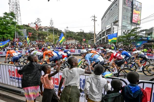 UCI 2025 Road World Championship, WM, Weltmeisterschaft Kigali 27 09 2025 KIGALI, RWANDA - SEPTEMBER 27 : Van De Velde Julie (BEL) during the Women Elite cycling road race of the UCI Road World Championships 2025 92nd edition an UCI World Championships cycling race of 164.6 km with start in Kigali and finish in Kigali on September 27, 2025 in Kigali, Rwanda, 27 09 2025 Kigali Rwanda  Copyright: xJanxDexMeuleneirx