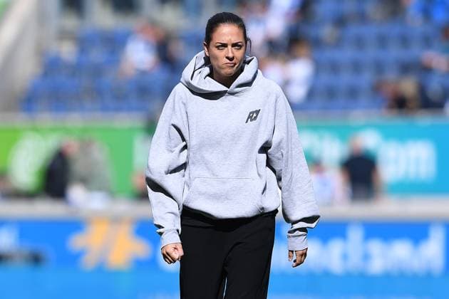 Soccer 3 Liga 8 Matchday MSV Duisburg FC Ingolstadt 04 on 27 09 2025 at Schauinsland Reisen Arena in Duisburg Sabrina Wittmann Trainer Head Coach Ingolstadt DFB regulations prohibit any use of photographs as image sequences and or quasi video xRx