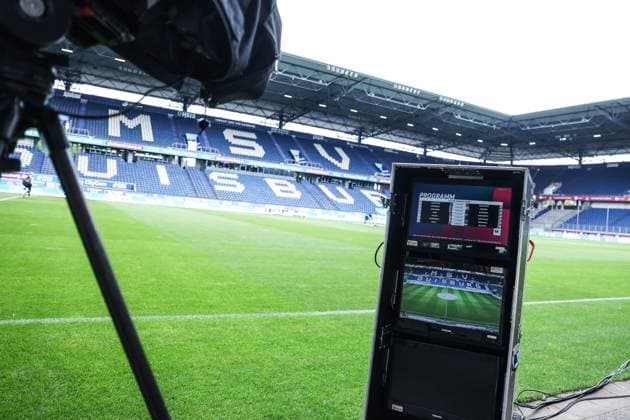 Sports, Football, 3 Liga Season 2025 2026 8 Matchday MSV Duisburg FC Ingolstadt 04 27 09 2025, schauinsland reisen arena The stadium before the match Duisburg schauinsland reisen arena North Rhine-Westphalia Germany