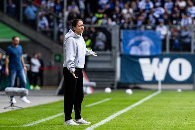 3 Liga MSV Duisburg FC Ingolstadt 27 09 2025 Sabrina Wittmann Head Coach, FC Ingolstadt 3 Liga 8 Matchday MSV Duisburg FC Ingolstadt Schauinsland Reisen Arena, Duisburg 27 09 2025 DFB regulations prohibit any use of photographs as image sequences and or quasi video Copyright: xBEAUTIFULxSPORTS Buriakovx