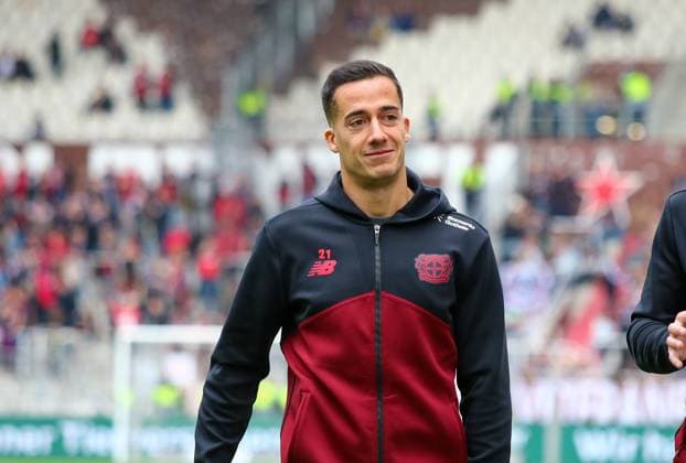 Germany Soccer Bundesliga 2025 26, 5 Matchday FC St Pauli vs Bayer 04 Leverkusen Millerntor Stadion Hamburg Lucas Vazquez Lucas Vazquez Bayer 04 Leverkusen, 21 Hamburg Copyright: xAymanxAlahmedx