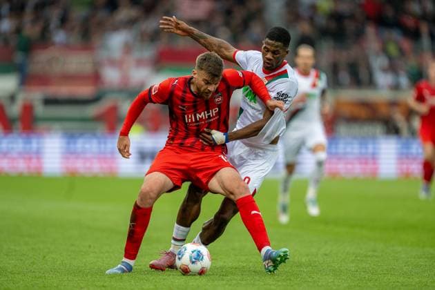 Football, 1. BL, 1. FC Heidenheim - FC Augsburg