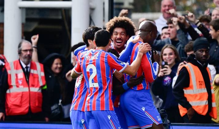 Crystal Palace v Liverpool, London, UK - 27 Sep 2025 Goal celebrations for IsmaÃ¯la Sarr of Crystal Palace after scoring the opening goal during the Premier League match between Crystal Palace and Liverpool at Selhurst Park, London on 27 September 2025 ( London Selhurst Park London England Copyright: xAlanxStanford PPAUKx PPA-218777
