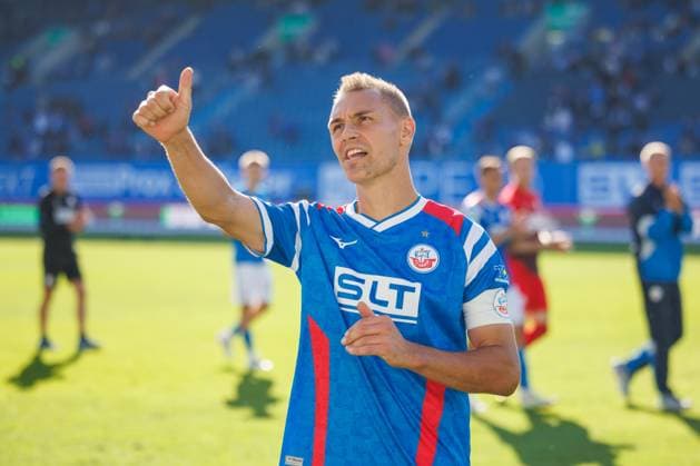 Franz Pfanne Rostock GER, FC Hansa Rostock vs TSV Havelse, Football, Men, 3 Liga, 08 Matchday, Season 2025 2026, 27 09 2025 Rostock Ostseestadion Mecklenburg Vorpommern Germany