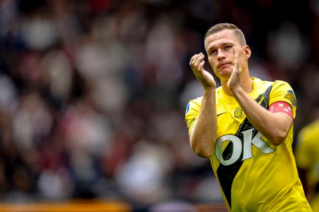 NAC Breda defender Boy Kemper during the match AFC Ajax Amsterdam vs NAC Breda at the Johan Cruijff ArenA for the Dutch Vriendenloterij Eredivisie season 2025-2026 in AMSTERDAM, Netherlands on 27 september 2025, (photo by Marcel van Dorst EYE4images DeFodi Images) NAC Breda defender Boy Kemper during the match AFC Ajax Amsterdam vs NAC Breda at the Johan Cruijff ArenA for the Dutch Vriendenloterij Eredivisie season 2025 2026 in AMSTERDAM, Netherlands on 27 september 2025, photo by Marcel van Dorst EYE4images DeFodi Images