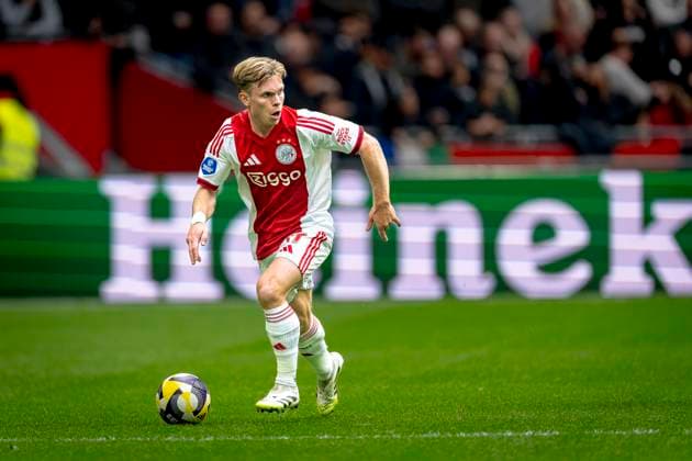 AFC Ajax Amsterdam forwarder Oliver Valaker Edvardsen during the match AFC Ajax Amsterdam vs NAC Breda at the Johan Cruijff ArenA for the Dutch Vriendenloterij Eredivisie season 2025-2026 in AMSTERDAM, Netherlands on 27 september 2025, (photo by Marcel van Dorst EYE4images DeFodi Images) AFC Ajax Amsterdam forwarder Oliver Valaker Edvardsen during the match AFC Ajax Amsterdam vs NAC Breda at the Johan Cruijff ArenA for the Dutch Vriendenloterij Eredivisie season 2025 2026 in AMSTERDAM, Netherlands on 27 september 2025, photo by Marcel van Dorst EYE4images DeFodi Images