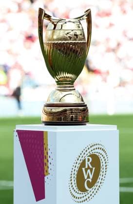 2025 Women s Rugby World Cup Final, Twickenham, London, England 27 9 2025 Canada vs England A view of the Women™s Rugby World Cup trophy A view of the Women™s Rugby World Cup trophy 27 9 2025  Copyright: x INPHO BillyxSticklandx BS120918