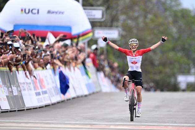 Cycling, World Championships in Kigali, Women, Elite Road Race, Magdeleine Vallieres is World Champion