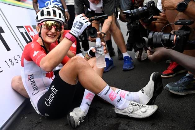 Sport Bilder des Tages UCI 2025 Road World Championship, WM, Weltmeisterschaft Kigali 27 09 2025 KIGALI, RWANDA - SEPTEMBER 27 : Vallieres Mill (CAN) during the Women Elite cycling road race of the UCI Road World Championships 2025 92nd edition an UCI World Championships cycling race of 164.6 km with start in Kigali and finish in Kigali on September 27, 2025 in Kigali, Rwanda, 27 09 2025 Kigali Rwanda  Copyright: xJanxDexMeuleneirx