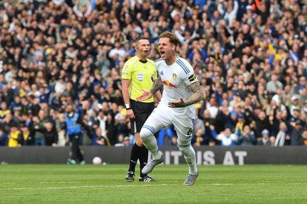 Leeds United v Bournemouth Premier League 27 09 2025. GOAL Leeds United defender Joe Rodon (6) celebrates scoring goal to go 1-1 during the Premier League match between Leeds United and Bournemouth at Elland Road, Leeds, England on 27 September 2025. Leeds Elland Road West Yorkshire England Editorial use only DataCo restrictions apply See www.football-dataco.com , Copyright: xIanxLyallx PSI-22912-0029