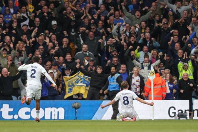 Premier League Leeds United v Bournemouth Sean Longstaff of Leeds United celebrates his goal to make it 2-1 during the Premier League match Leeds United vs Bournemouth at Elland Road, Leeds, United Kingdom, 27th September 2025 (Photo by Richard Bierton News Images) Leeds Elland Road West Yorkshire United Kingdom Copyright: xRichardxBierton NewsxImagesx