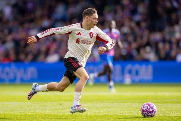 Football - FA Premier League - Crystal Palace FC v Liverpool FC LONDON, ENGLAND - Saturday, September 27, 2025: Liverpool s Florian Wirtz during the FA Premier League match between Crystal Palace FC and Liverpool FC at Selhurst Park. (Photo by David Rawcliffe Propaganda) LONDON Selhurst Park GREATER LONDON ENGLAND  Copyright: xDavidxRawcliffex P2025-09-27-Crystal_Palace_Liverpool-93