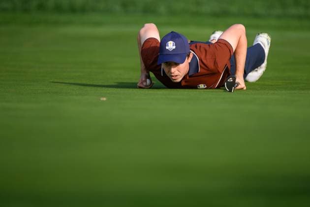 250927 Matt Fitzpatrick of Team Europe during a foursome match on day 2 of The Ryder Cup on September 27, 2025 in New York Photo Jesper Zerman BILDBYRAN kod JZ JZ0618 golf ryder cup day 2 bbeng  Copyright: JESPERxZERMAN BB250927JZ003