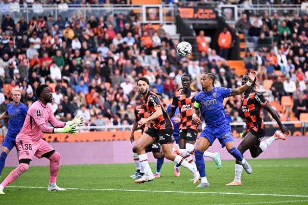 FC Lorient v AS Monaco FC - Ligue 1 McDonald s 2025 2026 03 Montassar TALBI (fcl) - 05 Thilo KEHRER (asm) during the Ligue 1 McDonald s match between Lorient and Monaco at Stade du Moustoir on September 27, 2025 in Lorient, France. Lorient France  Copyright: xFEPx 776348139