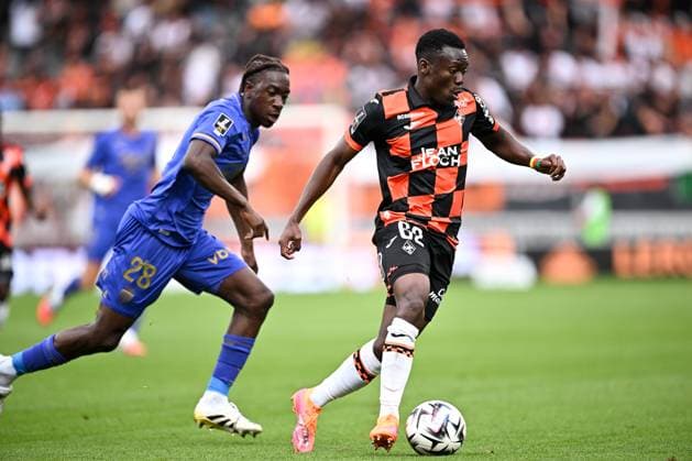FC Lorient v AS Monaco FC - Ligue 1 McDonald s 2025 2026 62 Arthur AVOM (fcl) during the Ligue 1 McDonald s match between Lorient and Monaco at Stade du Moustoir on September 27, 2025 in Lorient, France. Lorient France  Copyright: xFEPx 776348139