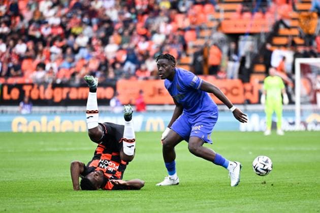 FC Lorient v AS Monaco FC - Ligue 1 McDonald s 2025 2026 13 Christian MAWISSA (asm) during the Ligue 1 McDonald s match between Lorient and Monaco at Stade du Moustoir on September 27, 2025 in Lorient, France. Lorient France  Copyright: xFEPx 776348139