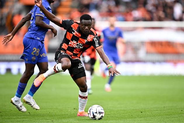 FC Lorient v AS Monaco FC - Ligue 1 McDonald s 2025 2026 62 Arthur AVOM (fcl) during the Ligue 1 McDonald s match between Lorient and Monaco at Stade du Moustoir on September 27, 2025 in Lorient, France. Lorient France  Copyright: xFEPx 776348139
