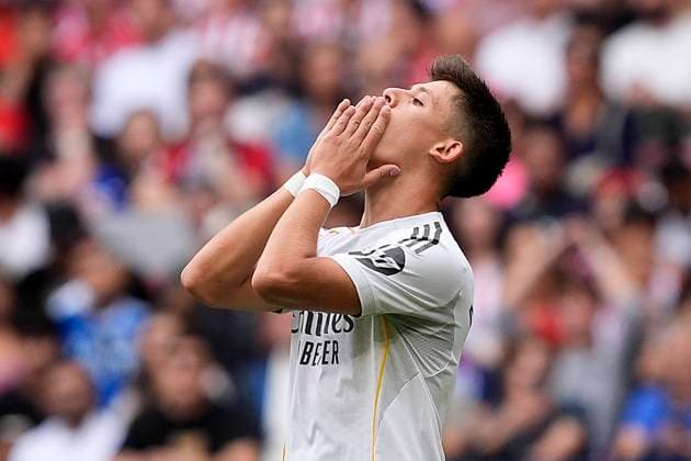 ATLETICO DE MADRID v REAL MADRID. LA LIGA 2025 2026. ROUND 7. Real Madrid s Arda Guler dejected during La Liga match. September 27, 2025. (ALTERPHOTOS Acero) MadridSpain  Copyright: xAcerox
