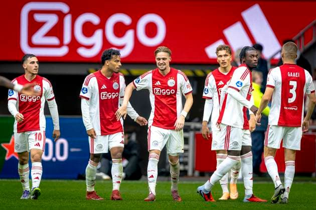 AFC Ajax Amsterdam midfielder Kenneth Taylor celebrating the goal during the match AFC Ajax Amsterdam vs NAC Breda at the Johan Cruijff ArenA for the Dutch Vriendenloterij Eredivisie season 2025-2026 in AMSTERDAM, Netherlands on 27 september 2025, (photo by Marcel van Dorst EYE4images DeFodi Images) AFC Ajax Amsterdam midfielder Kenneth Taylor celebrating the goal during the match AFC Ajax Amsterdam vs NAC Breda at the Johan Cruijff ArenA for the Dutch Vriendenloterij Eredivisie season 2025 2026 in AMSTERDAM, Netherlands on 27 september 2025, photo by Marcel van Dorst EYE4images DeFodi Images