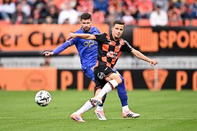 FC Lorient v AS Monaco FC - Ligue 1 McDonald s 2025 2026 11 Theo LE BRIS (fcl) during the Ligue 1 McDonald s match between Lorient and Monaco at Stade du Moustoir on September 27, 2025 in Lorient, France. Lorient France  Copyright: xFEPx 776348139