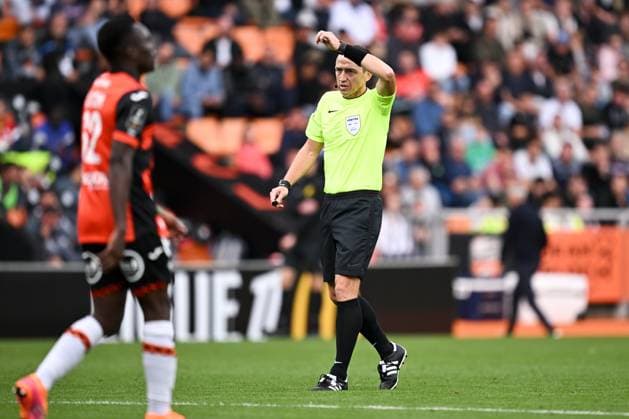 FC Lorient v AS Monaco FC - Ligue 1 McDonald s 2025 2026 Ruddy BUQUET (ARBITRE) during the Ligue 1 McDonald s match between Lorient and Monaco at Stade du Moustoir on September 27, 2025 in Lorient, France. Lorient France  Copyright: xFEPx 776348139