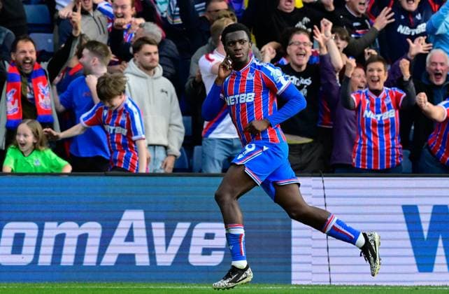 Crystal Palace v Liverpool, London, UK - 27 Sep 2025 Goal celebrations for Eddie Nketiah of Crystal Palace after scoring their side s 2nd goal to win the match during the Premier League match between Crystal Palace and Liverpool at Selhurst Park, London on 27 September 2025 ( London Selhurst Park London England Copyright: xAlanxStanford PPAUKx PPA-219078