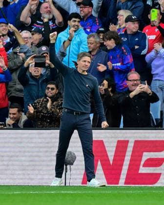 Crystal Palace v Liverpool, London, UK - 27 Sep 2025 Goal celebrations from Oliver Glasner Manager of Crystal Palace after Eddie Nketiah of Crystal Palace scores their side s 2nd goal to win the match during the Premier League match between Crystal Palace and Liverpool at Selhurst Park, London on 27 September 2025 ( London Selhurst Park London England Copyright: xAlanxStanford PPAUKx PPA-219084