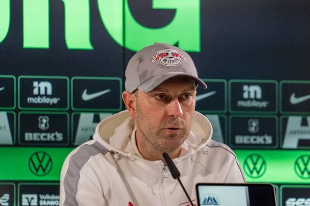 Germany Soccer 1 Bundesliga, Matchday 6 2025 2026, VfL Wolfsburg RB Leipzig on 27 09 2025 in Wolfsburg Volkswagen Arena Ole Werner Coach RB Leipzig at the PK after the match Copyright: xSvenxHeidmannx